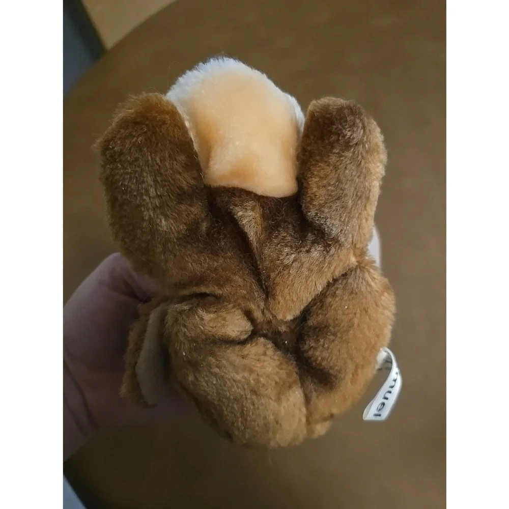 Vtg Russ Berrie Samuel Brown Bassett Hound Dog Puppy Plush Stuffed Animal Toy‎